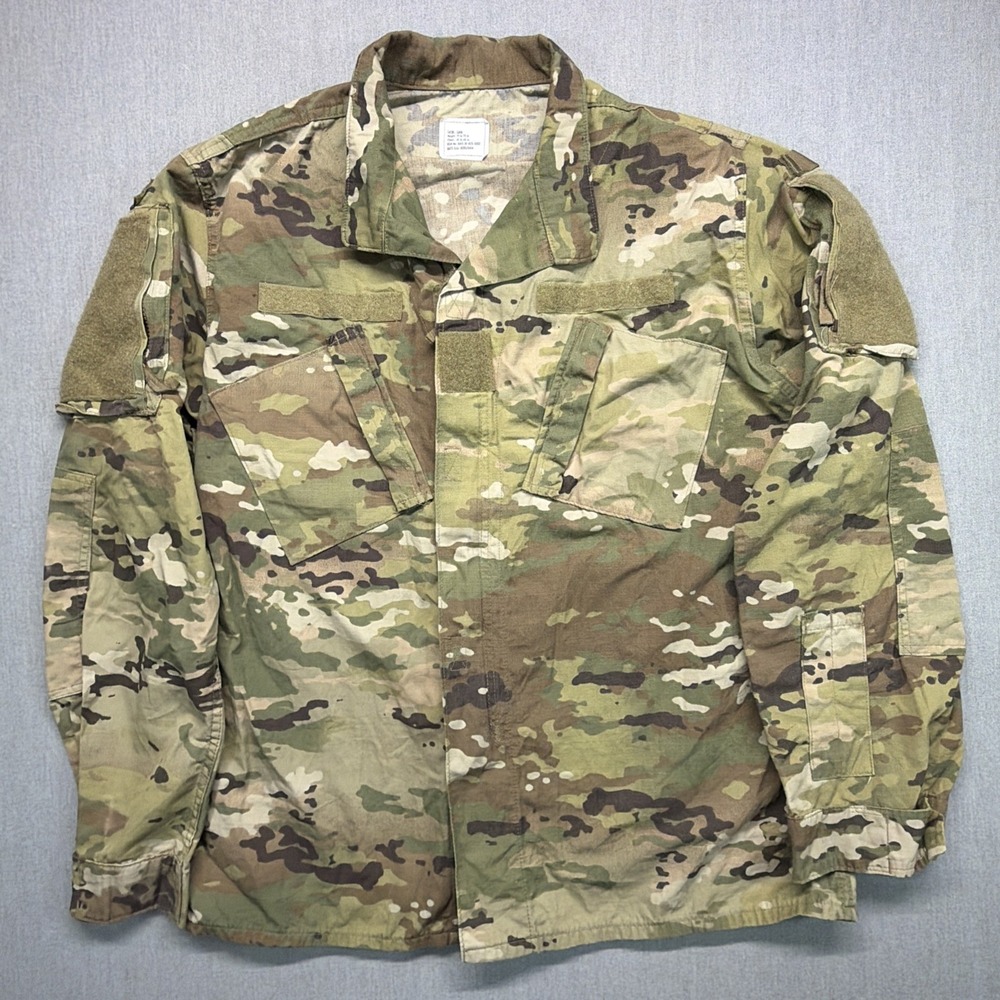 US Army OCP Combat‎ Uniform Coat Jacket Top Large Long Multicam Camo